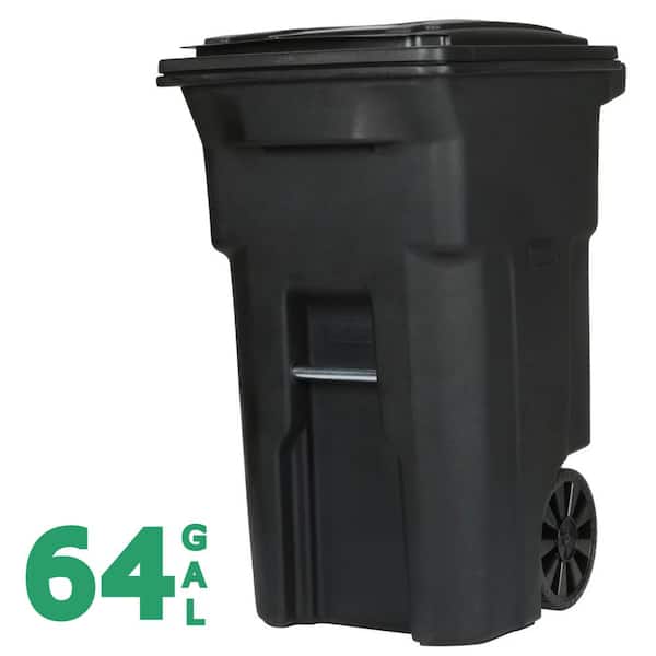 64 Gallon Trash Can with Wheels